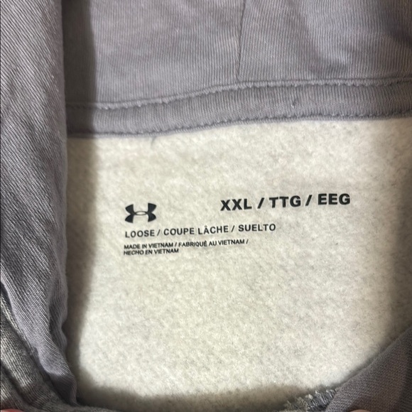 Under Armour Fleece Cotton-Blend ColdGear Short Sleeve Hoodie Sweatshirt - Picture 3 of 9